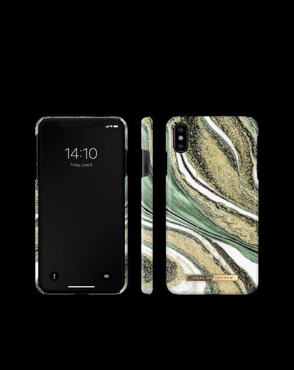 Printed Case iPhone X / XS Cosmic Green Swirl