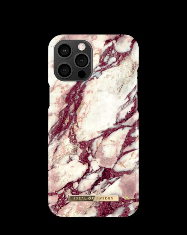 Printed Case iPhone 12 PROMAX Calacatta Ruby Marble