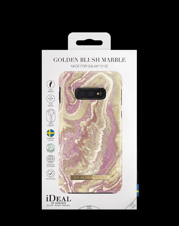 Printed Case Galaxy S10E Golden Blush Marble