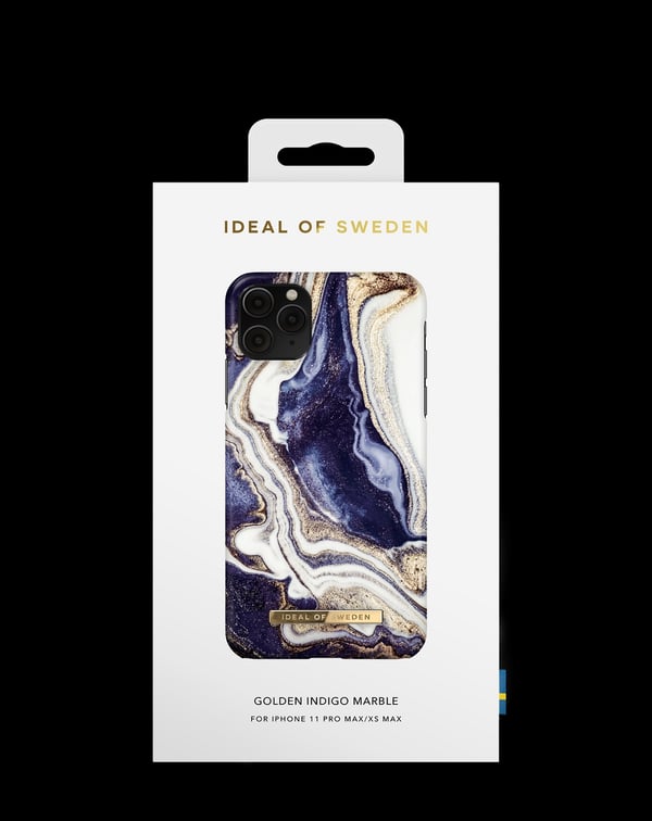 Printed Case iPhone 11 Pro Max / XS Max Golden Indigo Marble