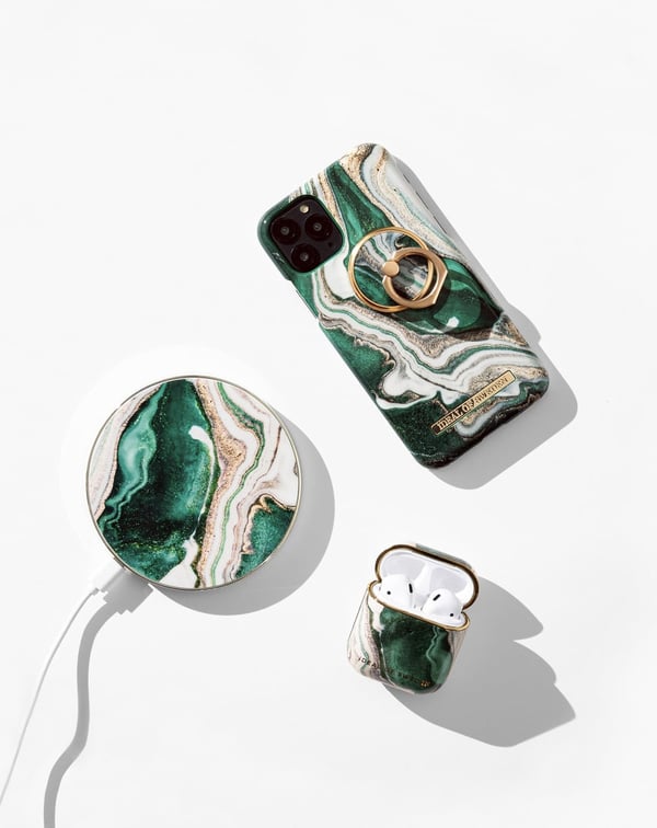 Printed Case Galaxy S10 Golden Jade Marble