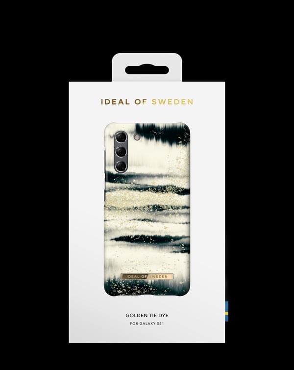 Printed Case Galaxy S21 Golden Tie Dye