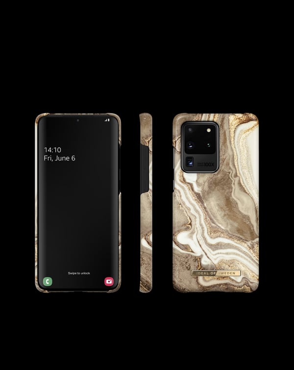 Printed Case Galaxy S20 Ultra Golden Sand Marble