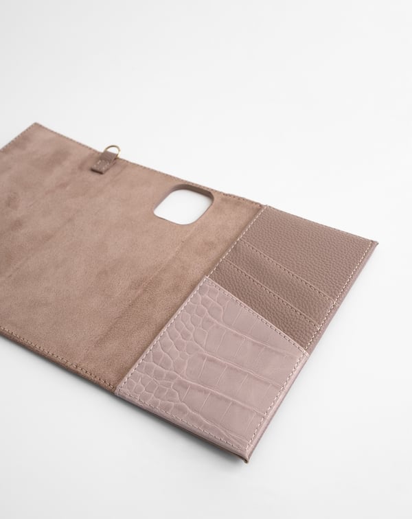 Signature Clutch Galaxy S20 Plus Misty Rose Croco