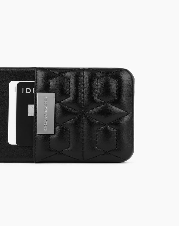 Statement Case iPhone 12 Mini Quilted Black Mini Pocket
