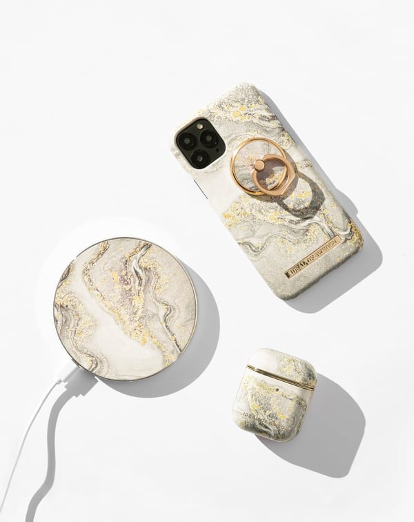 Printed Case iPhone 8 / 7 / 6 / 6S / SE Sparkle Greige Marble