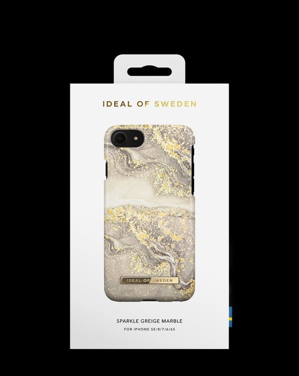 Printed Case iPhone 8 / 7 / 6 / 6S / SE Sparkle Greige Marble