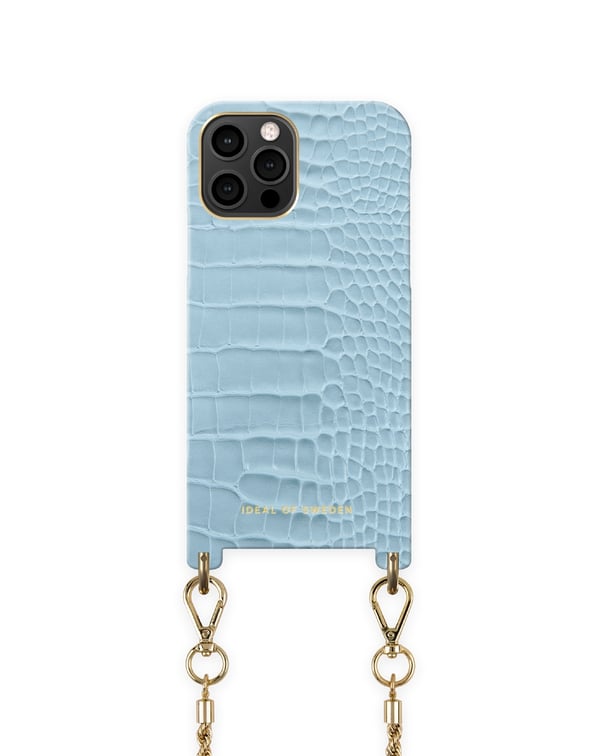 Atelier Necklace iPhone 12 Pro Max Sky Blue Croco