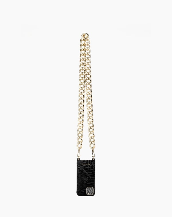Necklace Case iPhone 11 / XR Neo Noir Croco