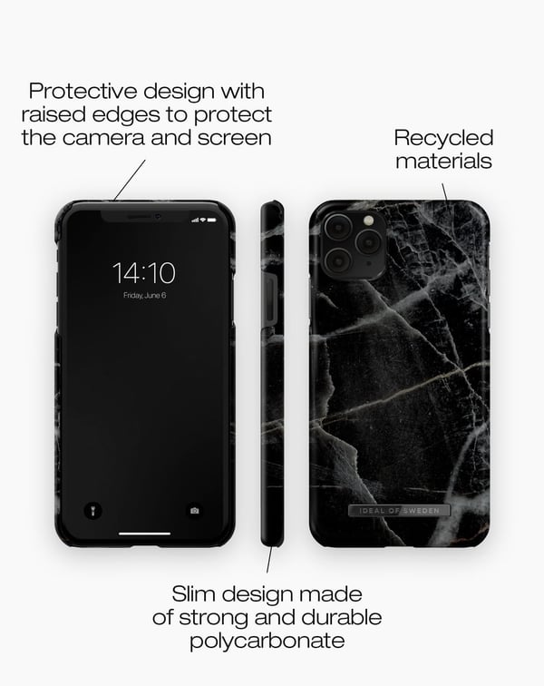 Printed Case iPhone 11 Pro Max / XS Max Black Thunder Marble