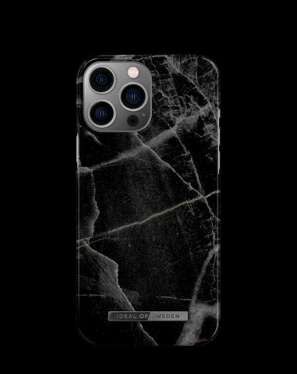 Printed Case iPhone 14 Pro Max Black Thunder Marble