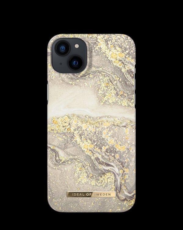 Printed Case iPhone 14 Plus Sparkle Greige Marble