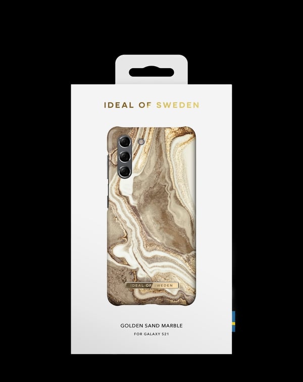 Printed Case Galaxy S21 Golden Sand Marble