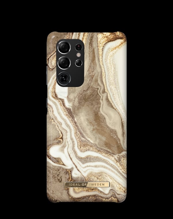 Printed Case Galaxy S21 Ultra Golden Sand Marble