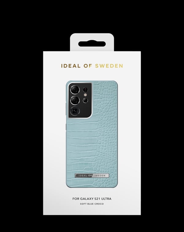 Atelier Case Galaxy S21 Ultra Soft Blue Croco