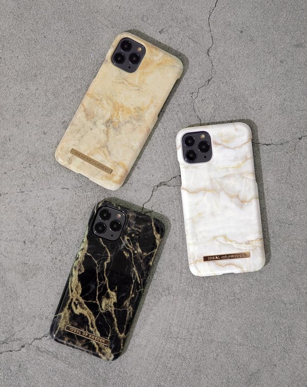 Printed Case iPhone 8 / 7 / 6 / 6S / SE Golden Smoke Marble