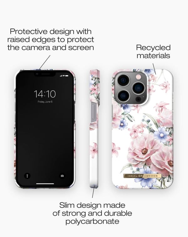 Printed Case iPhone 13 Pro Floral Romance