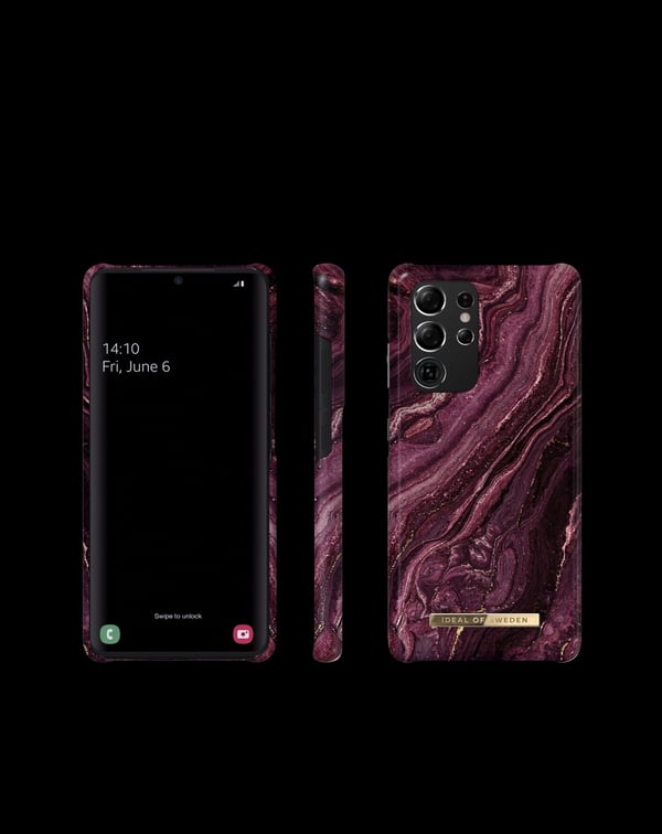 Printed Case Galaxy S21 Ultra Golden Plum