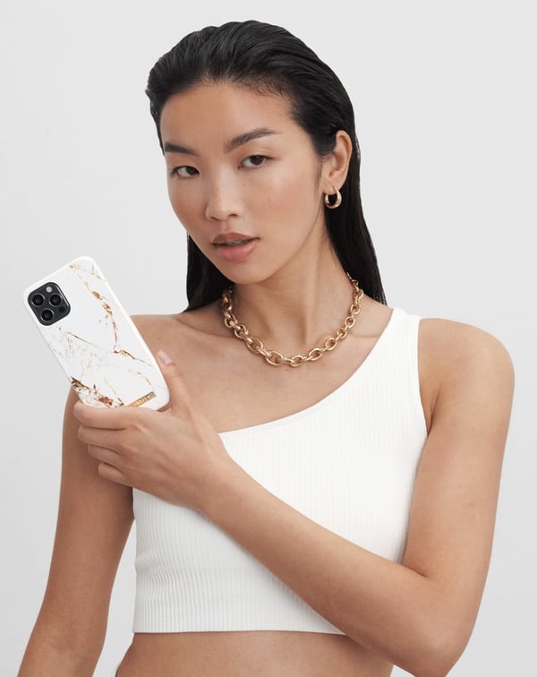 Printed Case iPhone 8 / 7 / 6 / 6S / SE Carrara Gold