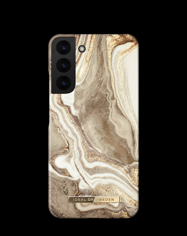 Printed Case Galaxy S22 Plus Golden Sand Marble