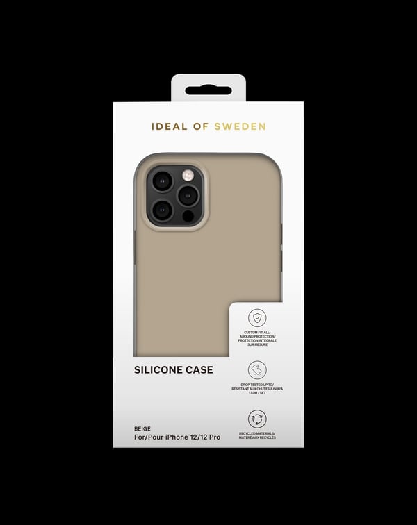 Silicone Case iPhone 12 / 12 Pro Perfect Beige