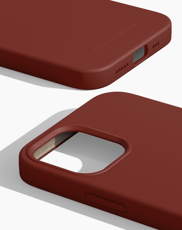Silicone Case iPhone 12 / 12 Pro Dark Amber