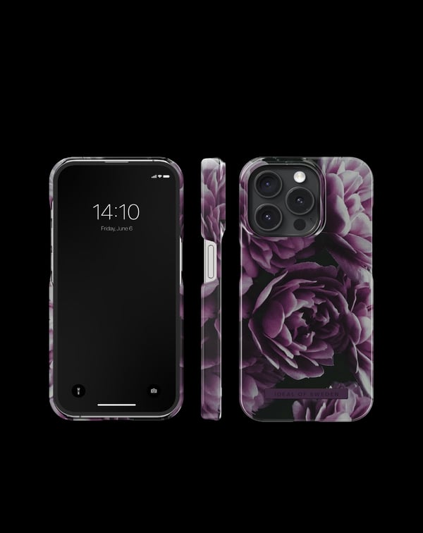 Printed Case iPhone 15 Pro Deep Purple Bloom