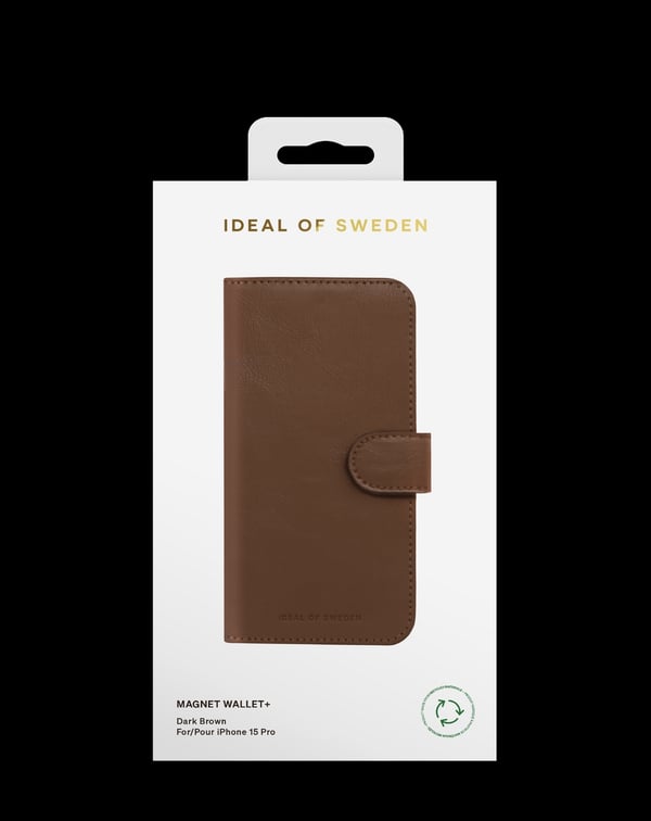 Magnet Wallet+ iPhone 15 Pro Dark Brown
