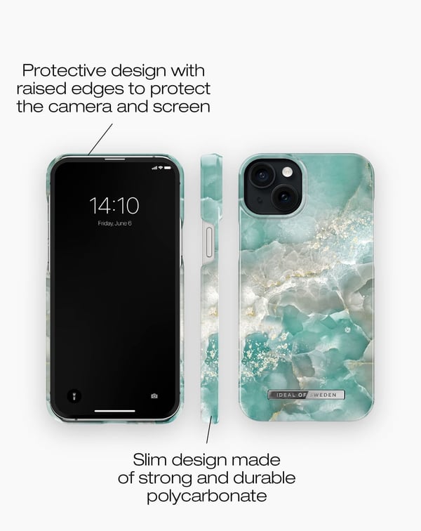 Printed Case MagSafe iPhone 15 Plus Azura Marble