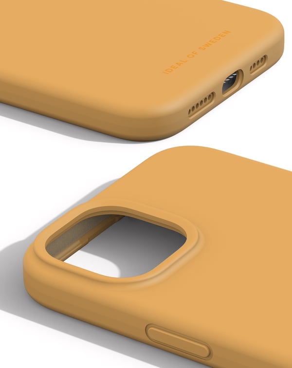 Silicone Case MagSafe iPhone 15 Plus Apricot
