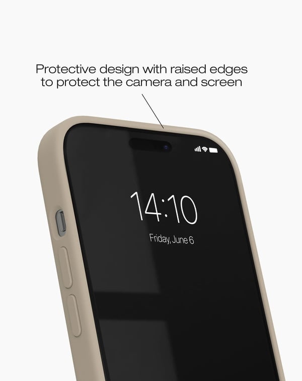 Silicone Case iPhone 15 Plus Perfect Beige