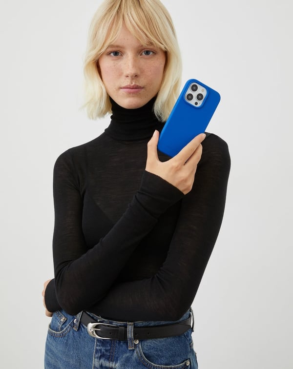 Silicone Case MagSafe iPhone 15 Plus Cobalt Blue