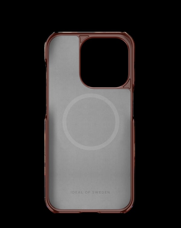 Printed Case MagSafe iPhone 15 Pro Dark Amber Marble