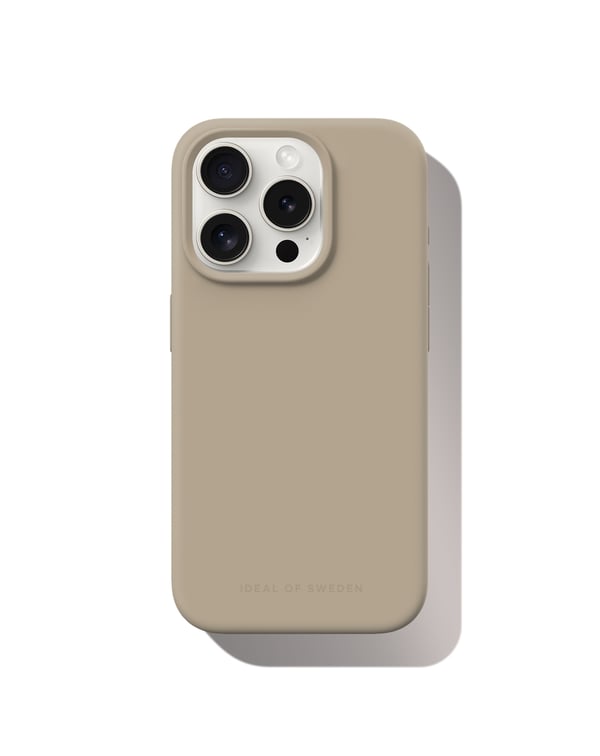 Silicone Case MagSafe iPhone 15 Pro Perfect Beige