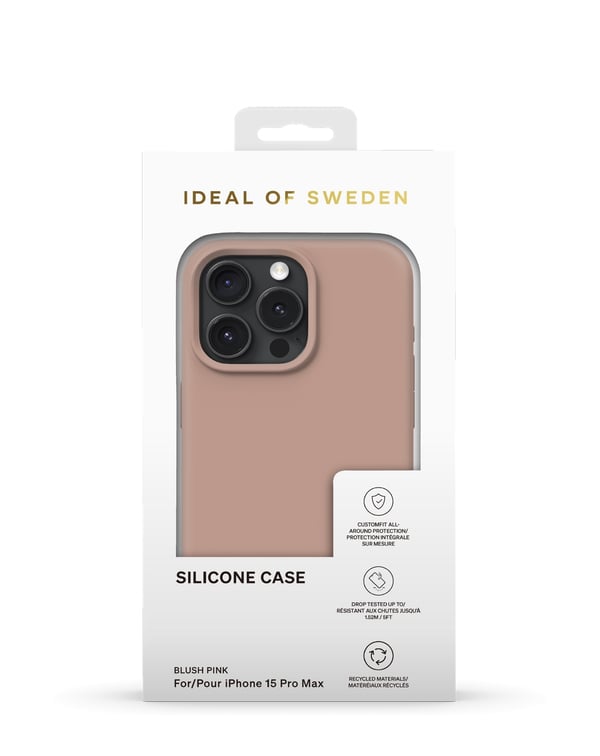 Silicone Case iPhone 15 Pro Max Blush Pink
