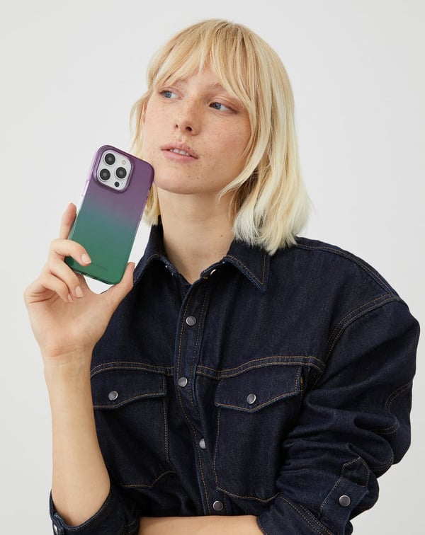 Clear Case iPhone 15 Pro Fluorite Ombre