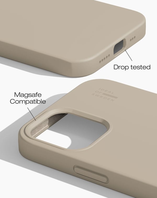 Silicone Case MagSafe iPhone 12 / 12 Pro Perfect Beige