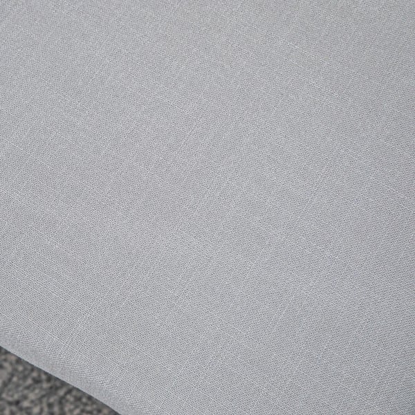 Rootz Fodskammel - Scandi Design - Taburet - Fodskammel - Polstret bænk - Gummitræ - Grå + Natur - 68 cm x 38 cm x 42 cm