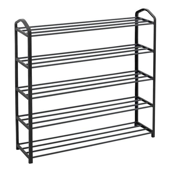 Rootz Skostativ - Fodtøjsarrangør - Skostativ - Skoopbevaring - Fodtøjsholder - Skotårn - Skodisplay - Grå - 31,5x8,1x2,6 tommer