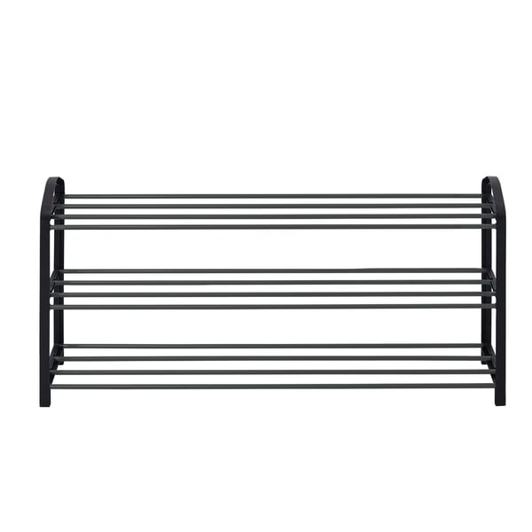 Rootz Skostativ - Fodtøjsstativ - Skoopbevaring - Skoopbevaring - Skohylde - Skoholder - Fodtøjsskærm - Sort - 79x19,5x45cm