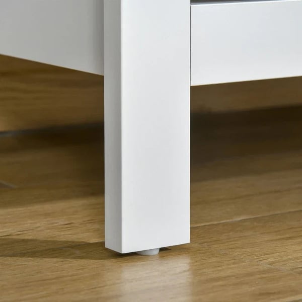 Rootz kommode - Skænk - Lydsvag åbning/lukning - Anti-tip - Spånplade - Hvid - 79 x 39,5 x 80,5 cm