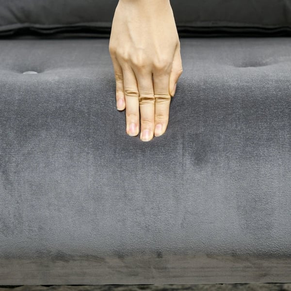 Rootz 2-i-1 lænestol - Afslapningsstol - Sovestol - Sovesofa - Gæsteseng - Gummitræ - Grå - 72 cm x 78 cm x 79 cm