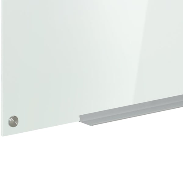 Rootz Glas Whiteboard - Memo Board - Whiteboard - 4 kuglepenne - 6 magneter - 1 svamp - 1 hylde - Kontorartikler - Hvid - 90L x 60W cm