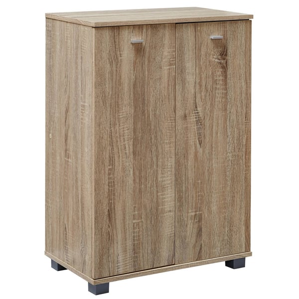 Rootzin moderni kenkäkaappi - Säilytysjärjestelmä - Sonoma Oak - Tilaa säästävä - 60 cm x 90 cm x 35 cm - Tyylikkäät kahvat - 4 lokeroa - Helppo koota