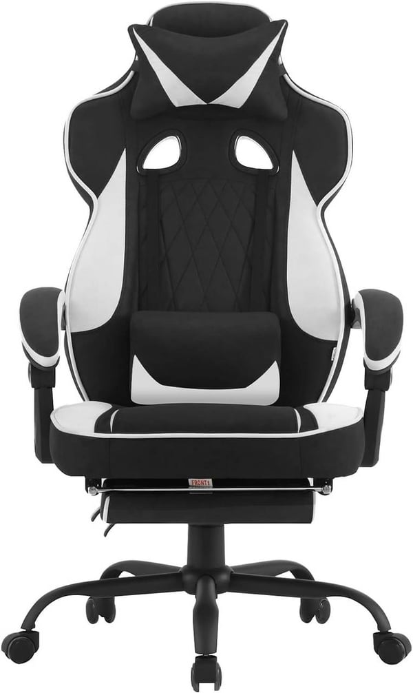 Rootz Gaming Chair - Kontorstol - Computerstol - Pocket Spring Pude - Ergonomisk design - Holdbart læderstof - 57cm x 51,5cm