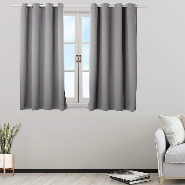 Rootz Premium mørklægningsgardiner - Privatlivsgardiner - Energibesparende paneler - Lysblokerende, støjreducerende, termisk isoleret - 168 cm x 229 c