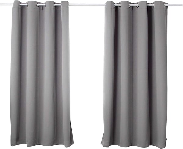 Rootz Premium mørklægningsgardiner - Privatlivsgardiner - Energibesparende paneler - Lysblokerende, støjreducerende, termisk isoleret - 168 cm x 229 c