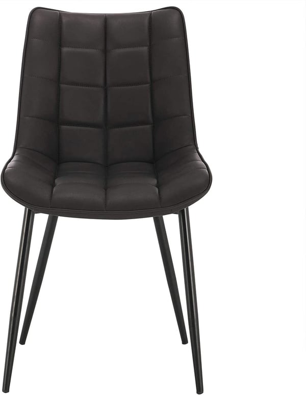 Rootz spisestuestolesæt - Køkkenstol - Ergonomiske stole - Komfortabelt imiteret læder - Holdbart metalstel - Understøtter op til 120 kg - 46 cm x 40,