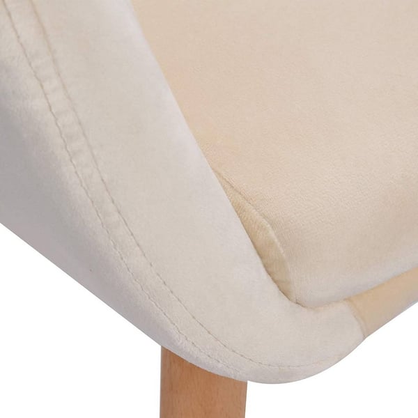 Rootz sæt med 6 fløjls spisestuestole - Elegante stole - Komfortable siddepladser - Ergonomisk design - Holdbar konstruktion - Nem montering - 81 cm x