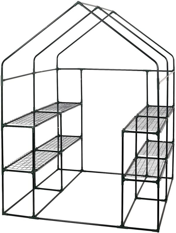 Rootz Film Drivhus - Havedrivhus - Udendørs drivhus - Klimastyring - Holdbar konstruktion - Nem montering - 143cm x 143cm x 195cm